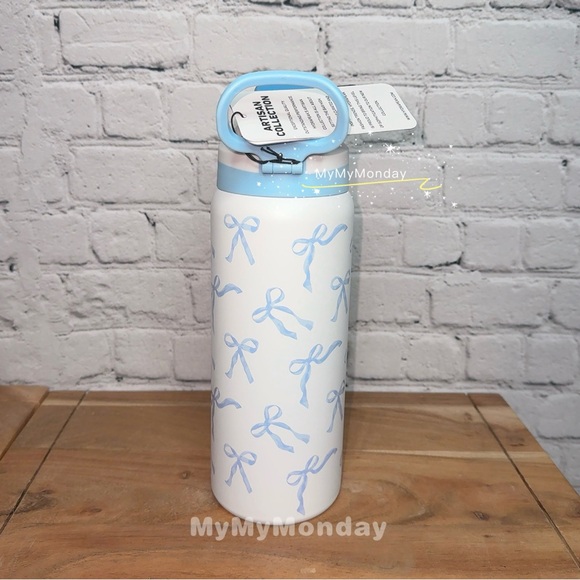 Hydrapeak Viral Blue Bow Tumbler 32oz - Picture 3 of 8